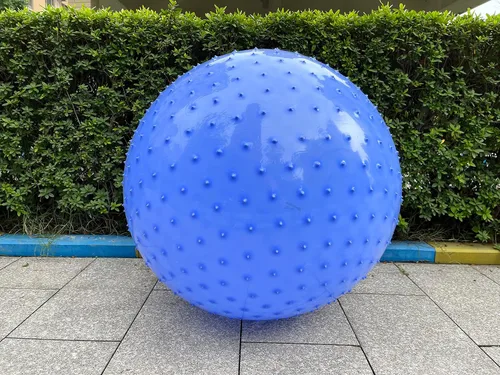 Miniatura 3 de Bola de Masaje Sensorial Grande para Niños, 2 Pack 85CM 33.5" Bolas de Ejercicio Azul Macarrón para Niños Pequeños, Grandes Juguetes Inflables