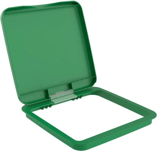 Miniatura 10 de Tapa para cubo de basura de 35 cuartos de galón, de la marca Rev-A-Shelf plateado