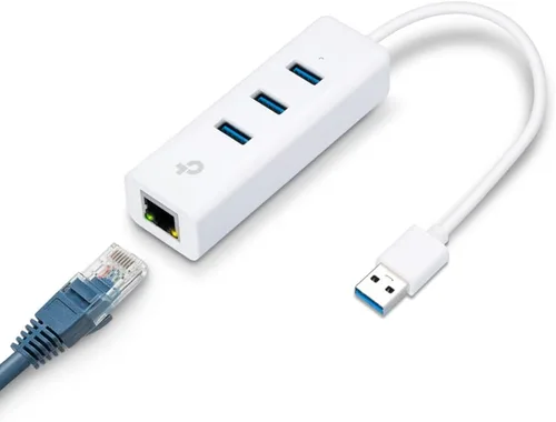 Miniatura 15 de TP-Link Adaptador USB 3.0 y USB C a Ethernet 2 en 1, RJ45 Gigabit LAN, Plug & Play, funda de aluminio, adaptador Ethernet para laptop, Thunderbolt