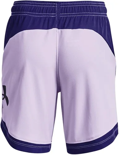 Miniatura 2 de Under Armour Baseline - Pantalones cortos de baloncesto para niñas de 6 pulgadas