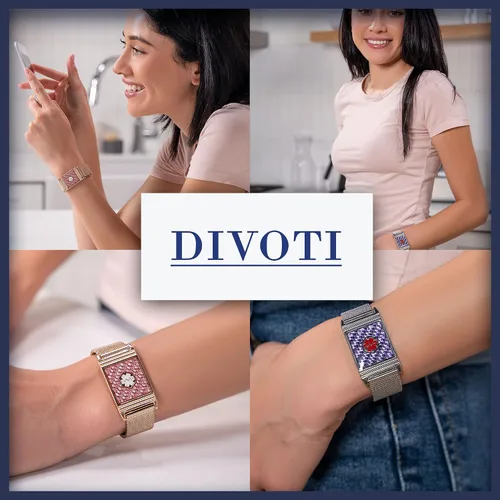 Miniatura 7 de Divoti Alpha - Pulsera unisex de acero inoxidable con alerta médica para todos ajustable talla única