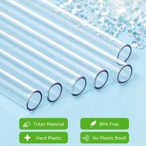 Miniatura 4 de Pajitas para vasos YETI de 25 onzas y 26 onzas, popote de repuesto para vasos Yeti Rambler con tapa de pajilla, popote de plástico transparente