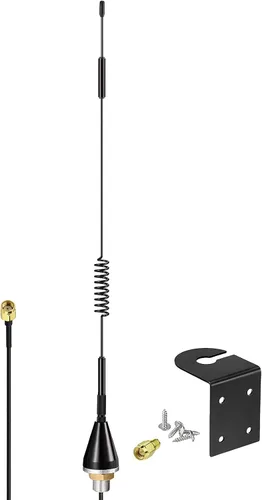 Miniatura 4 de Bingfu Antena macho 4G LTE 7dBi RP-SMA para exteriores, soporte fijo para montaje en pared, compatible con 4G LTE, router inalámbrico, cámara