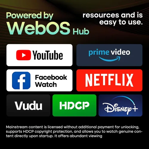 Miniatura 6 de SANSUI 24 pulgadas 768P DLED Smart WebOS TV Televisión pequeña con Chromecast incorporado WebOS hub compatible con HomeKit Compatible