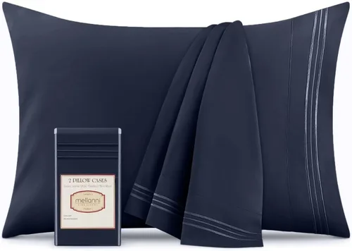 Miniatura 31 de Mellanni Fundas de almohada – Fundas de almohada lujosas, extrasuaves, refrescantes – 2 fundas de almohada de la colección Iconic – Cierre de sobre