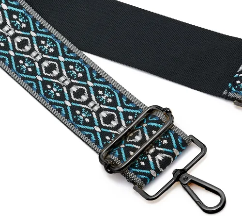 Miniatura 144 de ZOOEASS Hebillas de níquel Correa ancha para el hombro ajustable de repuesto para cinturón de pistola, hebilla de guitarra estilo bandolera