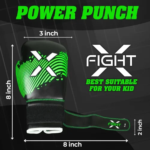 Miniatura 3 de Guantes de boxeo para niños de 3 a 8 años, 4 6 onzas, entrenamiento MMA, niños, niñas, guantes de kickboxing para entrenamiento, saco de boxeo, Muay