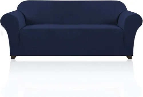 Miniatura 92 de PrinceDeco Funda elástica para sofá de 3 cojines, protector de muebles con parte inferior elástica antideslizante, apta para perros