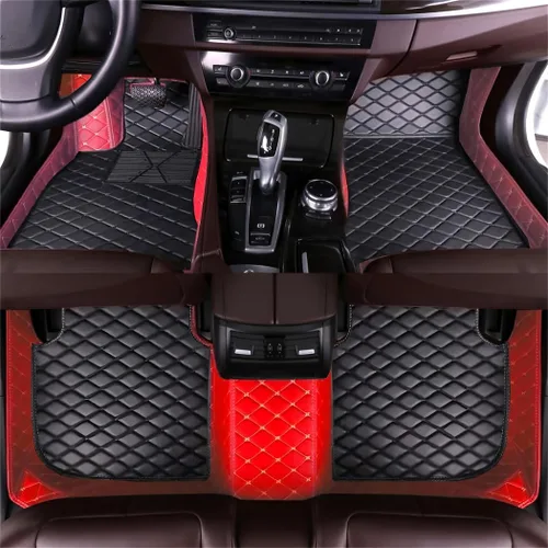 Miniatura 15 de Alfombrillas personalizadas de cuero artificial para automóvil, impermeables, antideslizantes, adecuadas para automóviles, SUV, camionetas, protegen