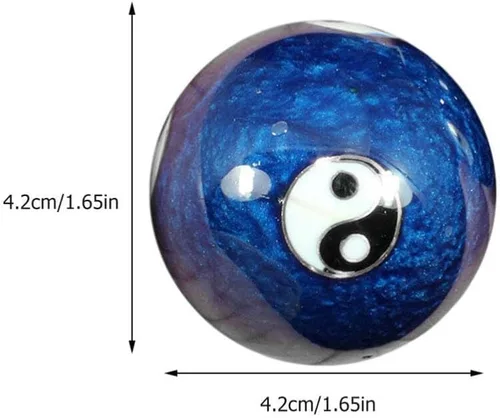 Miniatura 2 de Healifty 1 set Baoding Masaje de manos Esmalte Suave para Alivio y Salud de las Articulaciones para Ejercicio de Mano y Relajación
