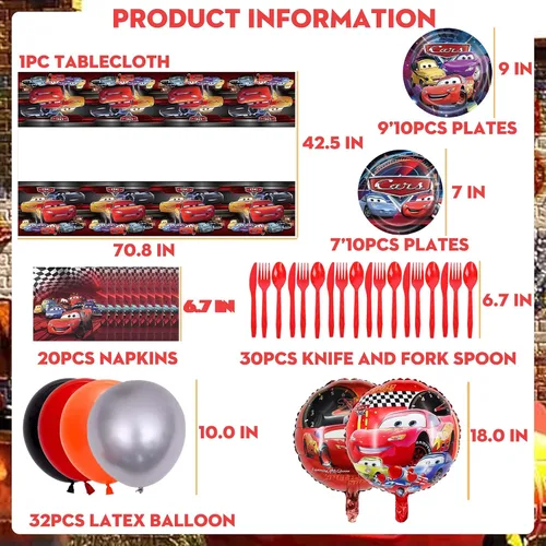 Miniatura 3 de Juego de decoraciones de fiesta de cumpleaños para adultos, globos de telón de fondo con temática de dibujos animados, para niños y niñas