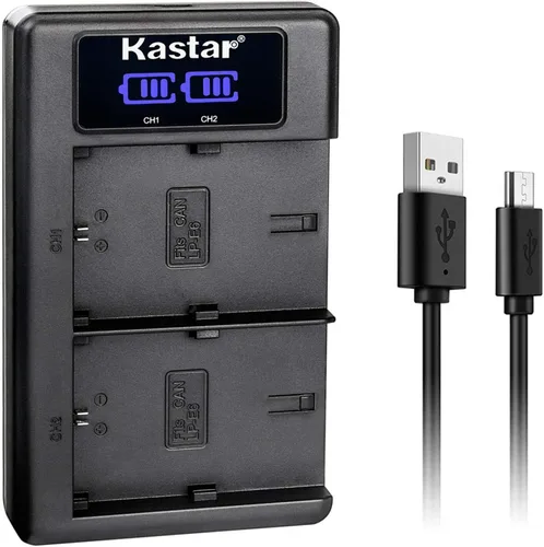 Miniatura 10 de Kastar Paquete de 3 baterías LP-E6 y cargador USB LKD2 de repuesto para Canon LP-E6, LP-E6N, LP-E6NH, LP-E6N Pro batería, Canon LC-E6, LC-E6E