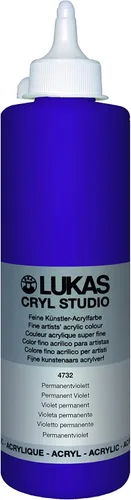 Miniatura 32 de Lukas CRYL Studio Artist - Pintura acrílica para artistas, Alizarín Carmesí, botella de 250 ml - Pinturas acrílicas de alto pigmento para pintar
