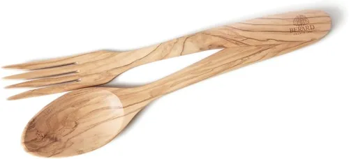Miniatura 2 de Berard 02774 - Juego de ensalada artesanal de madera de olivo francés, 12 pulgadas