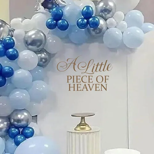 Miniatura 12 de Calcomanía de Niño o Niña - Baby Shower, Suministros de Decoración para Fiesta de Revelación de Género, Pegatinas de Pared, Letrero de Arco