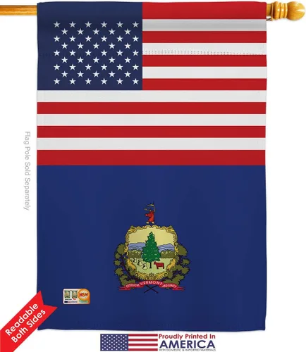 Miniatura 2 de US Vermont Garden House Flags Kit Americana States USA American Territories Republic Country Particular Area Small Decorative Gift Yard Banner