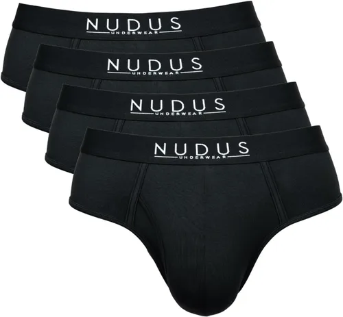 Miniatura 9 de NUDUS Ropa interior de bambú y rayón para hombre, elegante, suave, con bragueta - Juego de 4 en caja de regalo