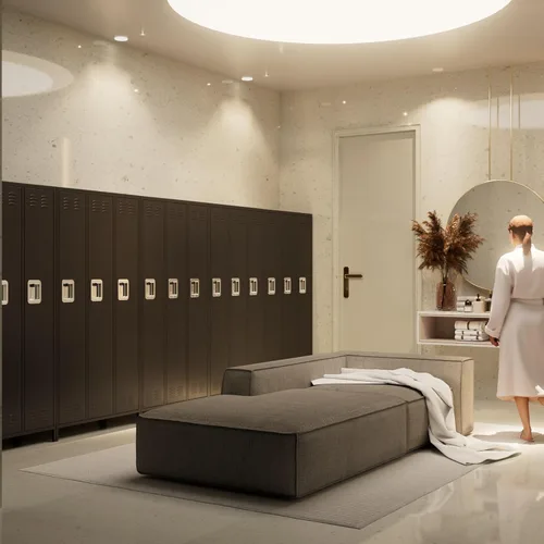 Miniatura 5 de METAN Armario de metal para escuela, oficina, gimnasio, dormitorio, armario de almacenamiento de acero de 3 puertas para empleados, armario