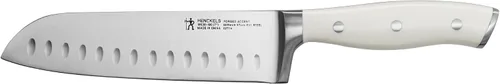 Miniatura 6 de Henckels Cuchillo Santoku Forged Accent de 7 pulgadas con Filo Hueco, Negro