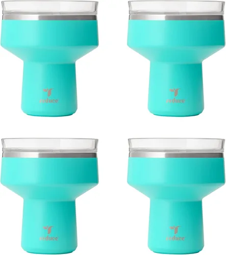 Miniatura 27 de Reduce Saltini - Vaso de cóctel de 16 onzas, vaso aislado de margarita con tapa, mantiene las bebidas frías durante 10 horas, alternativa al vaso