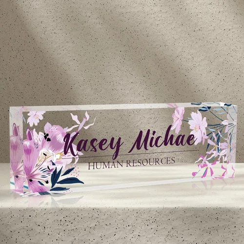 Miniatura 21 de Placa de nombre de escritorio personalizada, diamantes azules, regalo de decoración de oficina para profesores, jefes, empleados