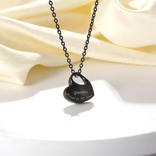 Miniatura 2 de Colgante conmemorativo impermeable para cenizas Joyería de urna de cremación con kit de relleno gratuito y caja de terciopelo, collar de recuerdo