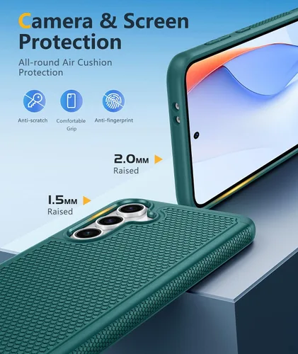 Miniatura 1120 de FNTCASE Funda para iPhone 17 Pro: Fundas delgadas translúcidas de color azul claro compatibles con MagSafe, protección completa de la cámara