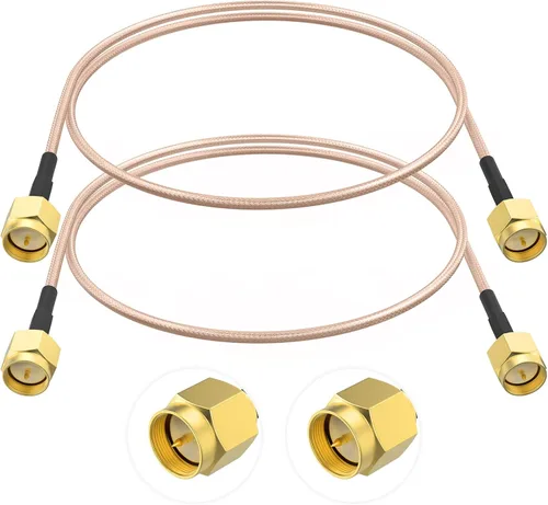 Miniatura 10 de SDTC Tech Cable coaxial SMA macho a BNC macho RG316 de puente de coleta extensor de antena adaptador de conector BNC (20 pulgadas)