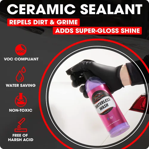 Miniatura 4 de Swift SiO2 - Spray de cerámica sin agua para lavado de autos y detalle rápido (16 onzas), sellador hidrofóbico de acabado Capa de revestimiento