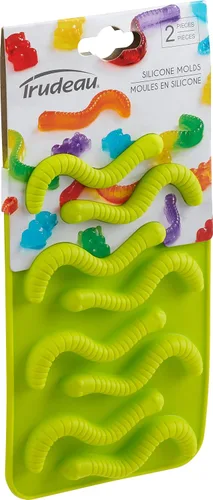 Miniatura 2 de Trudeau Maison - Molde de silicona para chocolate, 2 paquetes de gusanos gomosos