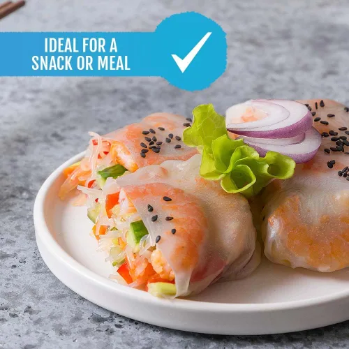 Miniatura 2 de Best of Thailand [Redonda] Envolturas de papel de arroz integral 1 paquete Perfectas para rollitos de primavera frescos y dumplings Sin OGM, sin