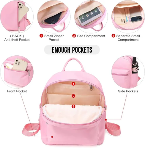 Miniatura 3 de LOVEVOOK Mini mochila pequeña y linda mochila de moda para niñas y mujeres