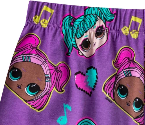 Miniatura 6 de L.O.L. Surprise! Conjunto de camiseta y pantalones cortos de manga corta para niñas pequeñas y grandes