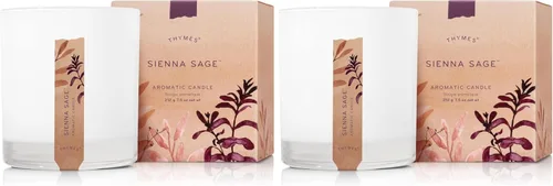 Miniatura 12 de Thymes Vela aromática en tarro - Vela perfumada de lavanda para una fragancia casera relajante - Velas blancas mates (7.5 oz)