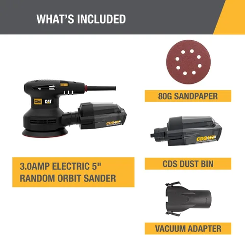 Miniatura 8 de Cat® Lijadora órbita aleatoria de 5" 3.0-AMP - DX46U
