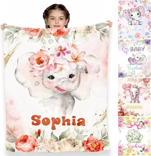 Miniatura 18 de D-Story Mantas personalizadas, mantas personalizadas con nombre, manta americana, manta africana para niña, mantas personalizadas para niños