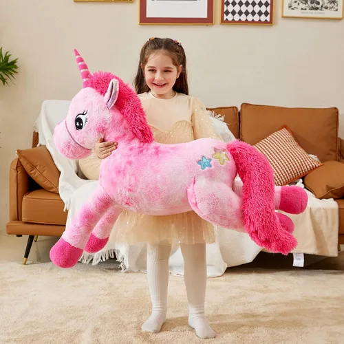 Miniatura 7 de IKASA Juguete de peluche de unicornio gigante, juguetes suaves grandes y bonitos, enorme tamaño grande, esponjoso, de gran tamaño, regalos