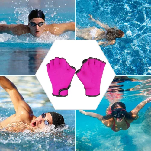 Miniatura 7 de 1 Pair Swimming Gloves Aquatic Swim Training Gloves Neoprene Webbed Gloves Fitness Water Resistance Glove for Men Women Children Unisex