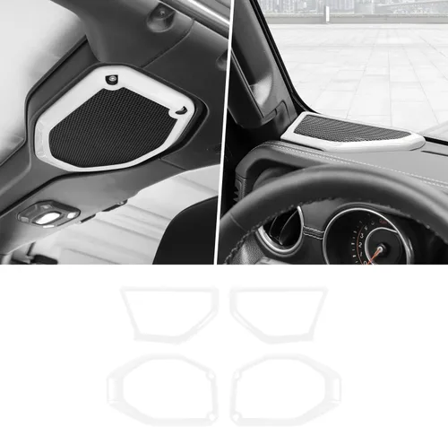 Miniatura 11 de Voodonala Para Wrangler JL JT Altavoz Recorte de audio en la parte superior y una moldura de pilar compatible con Jeep Wrangler 2018-2023 JL JLU