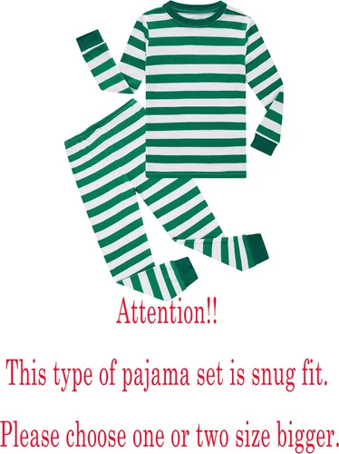 Miniatura 2 de Family Feeling - Conjunto de pijama de manga larga, diseño 100% de algodón, para niños pequeños