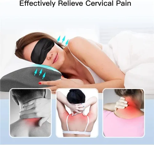 Miniatura 2 de Almohada cervical de espuma viscoelástica Almohada para dormir contra el dolor de cuello, almohada ergonómica reductora de presión para dormir