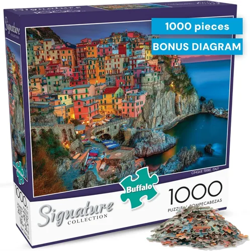 Rompecabezas Buffalo Games Signature Series: Cinque Terre (1000 piezas) de la marca Buffalo Games