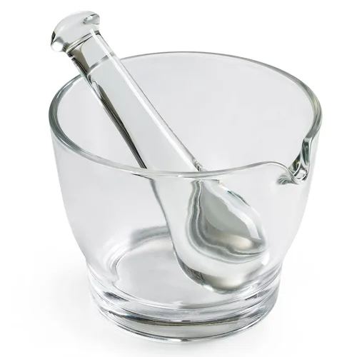 Miniatura 9 de Ultrassist Cuenco de cristal del mortero y de la mano de mortero de 4oz, amoladora y mezclador de la medicina para la farmacia o el laboratorio