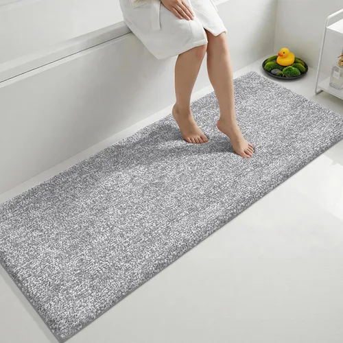 Miniatura 16 de Yimobra Alfombra de baño acolchada antifatiga, antideslizante, lavable, de microfibra suave y densa para lavabo, ducha, pies cansados, cómodo
