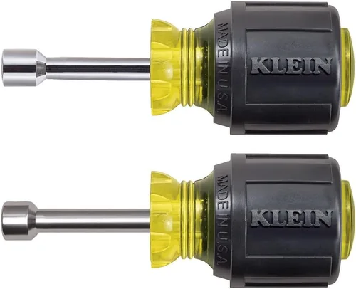 Klein Tools Juego de herramientas 610M, fabricado en Estados Unidos, juego de destornilladores de tuercas magnéticas con destornilladores de tuercas