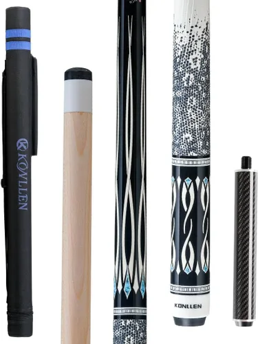 Miniatura 16 de KONLLEN Maple Pool Cue Stick – Low Deflection Performance Billiard Cue for Adults, Professional Play