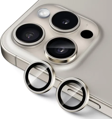 Miniatura 14 de UARMOR - Protector de lente de cámara compatible con iPhone 17, 16 y 16 Plus: vidrio templado 9H y cubierta de aluminio, transparente HD, kit