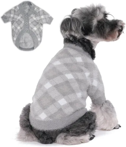 Miniatura 18 de Suéter para Perro, Suéteres para Perros Pequeños, Paquete de 2, 3 Ropa Cálida y Suave para Mascotas para Cachorro, Gato Mediano Grande, Perros Niña