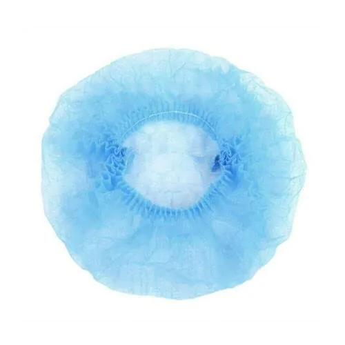 Miniatura 6 de Bluehill 100 piezas Red de pelo de 21 pulgadas desechables Bouffant Caps Redecillas azules, cubierta para el cabello, no plisadas Gorros