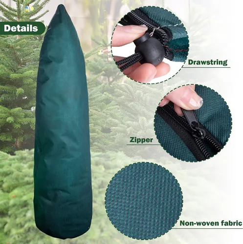 Miniatura 3 de EBaokuup Zip A - Cubiertas para plantas de árbol, protección contra la congelación, 79 pulgadas de alto x 24 pulgadas de ancho, mantas de escarcha